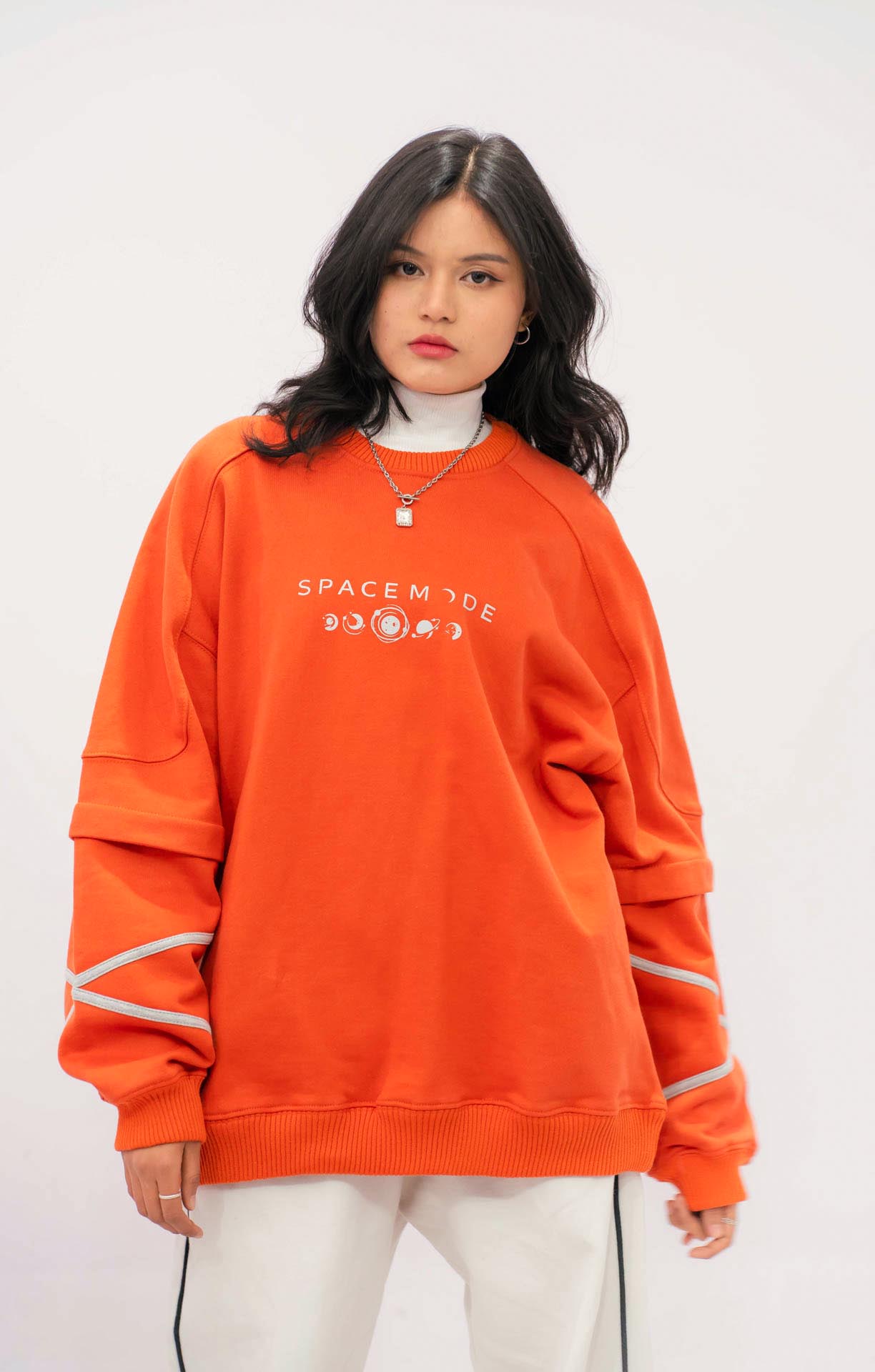 Space Mode Orange Sweatshirt